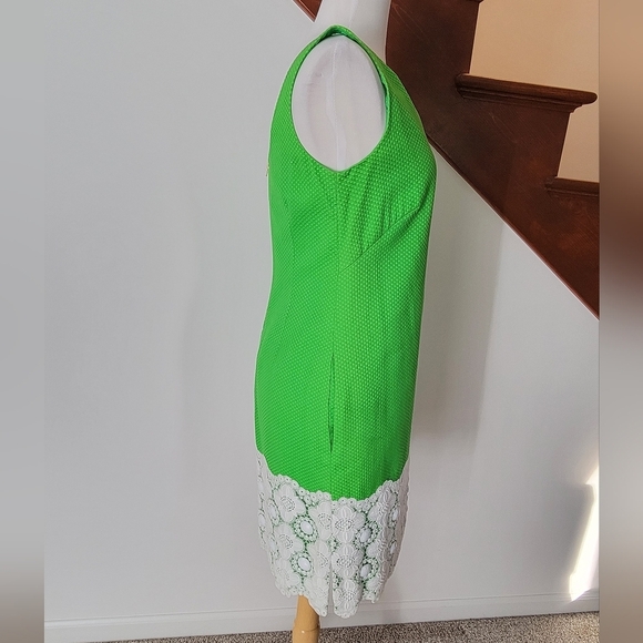 Lilly Pulitzer Jubilee Lace Sheath Dress Size 4 Green - Picture 6 of 7